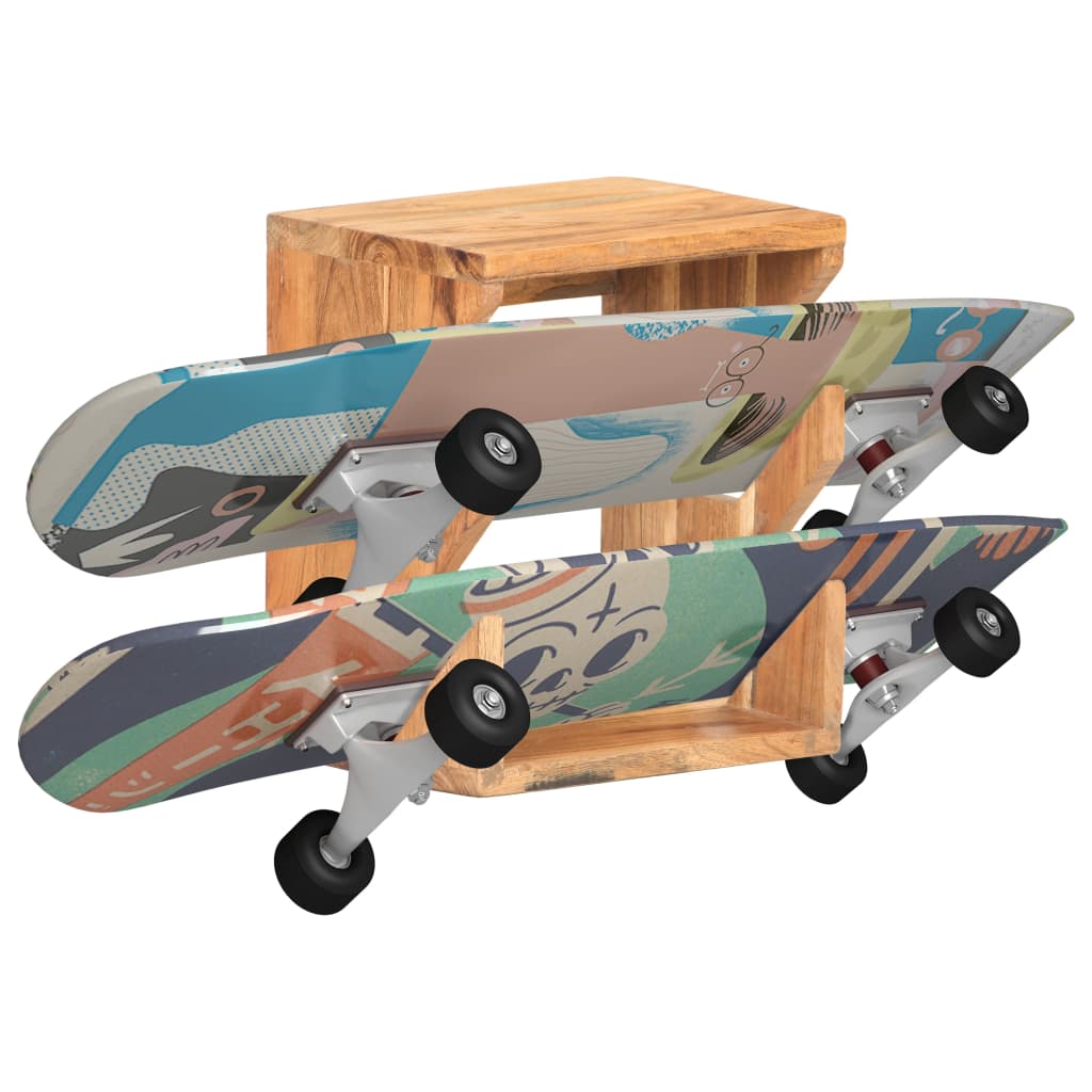 vidaXL Nástěnný držák na skateboard 25x20x30 cm masivní akáciové dřevo