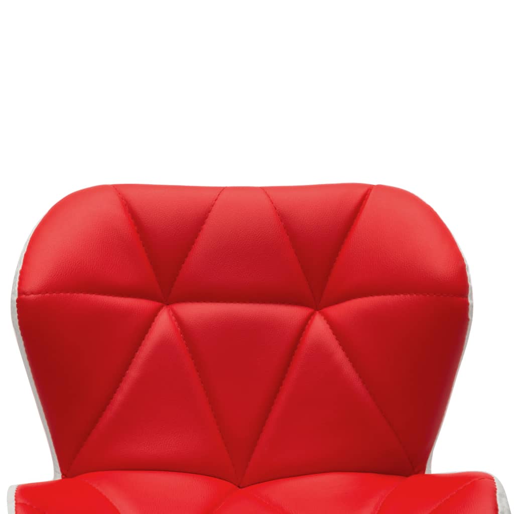 vidaXL Barová stolička červená umělá kůže