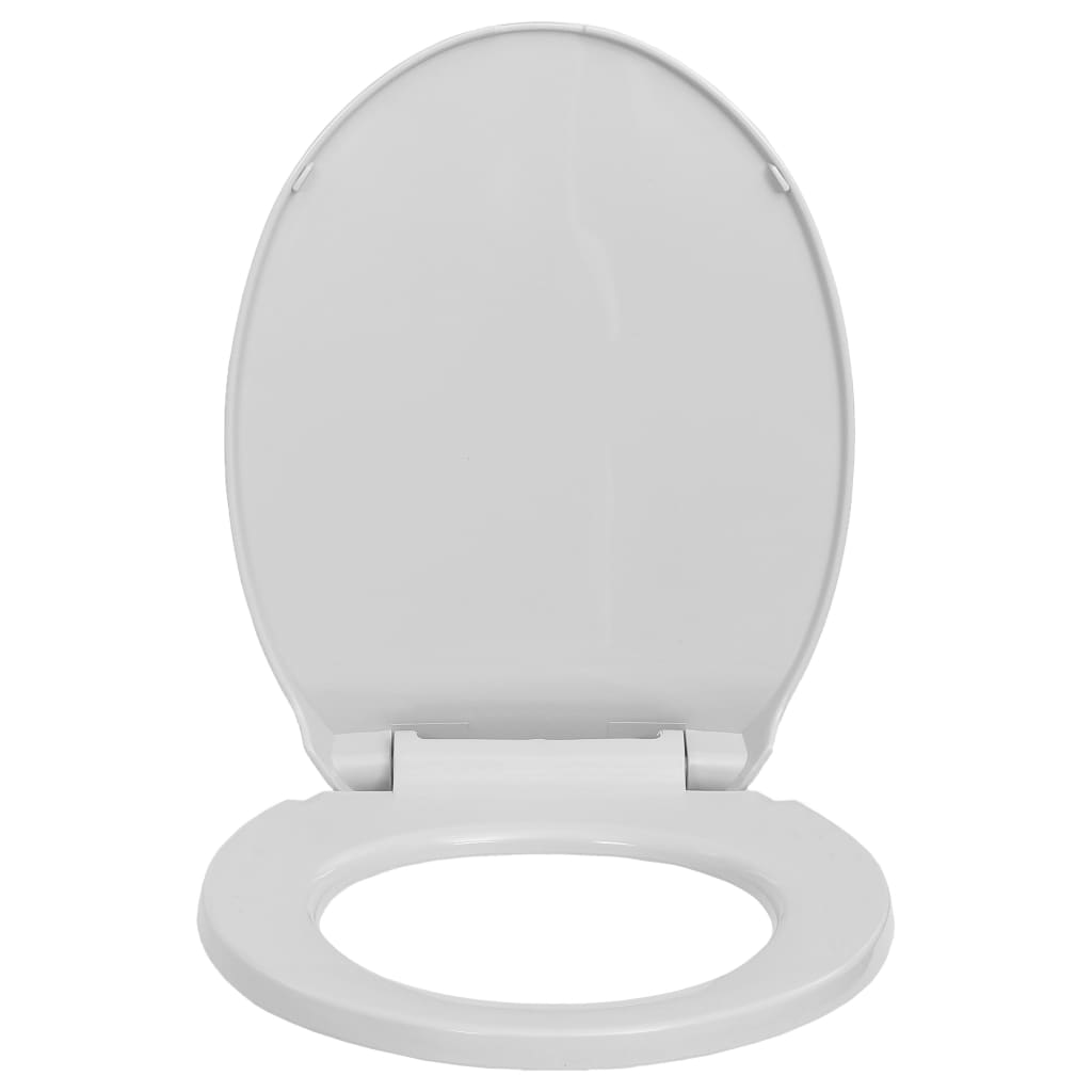 vidaXL WC sedátko s pomalým sklápěním světle šedé oválné