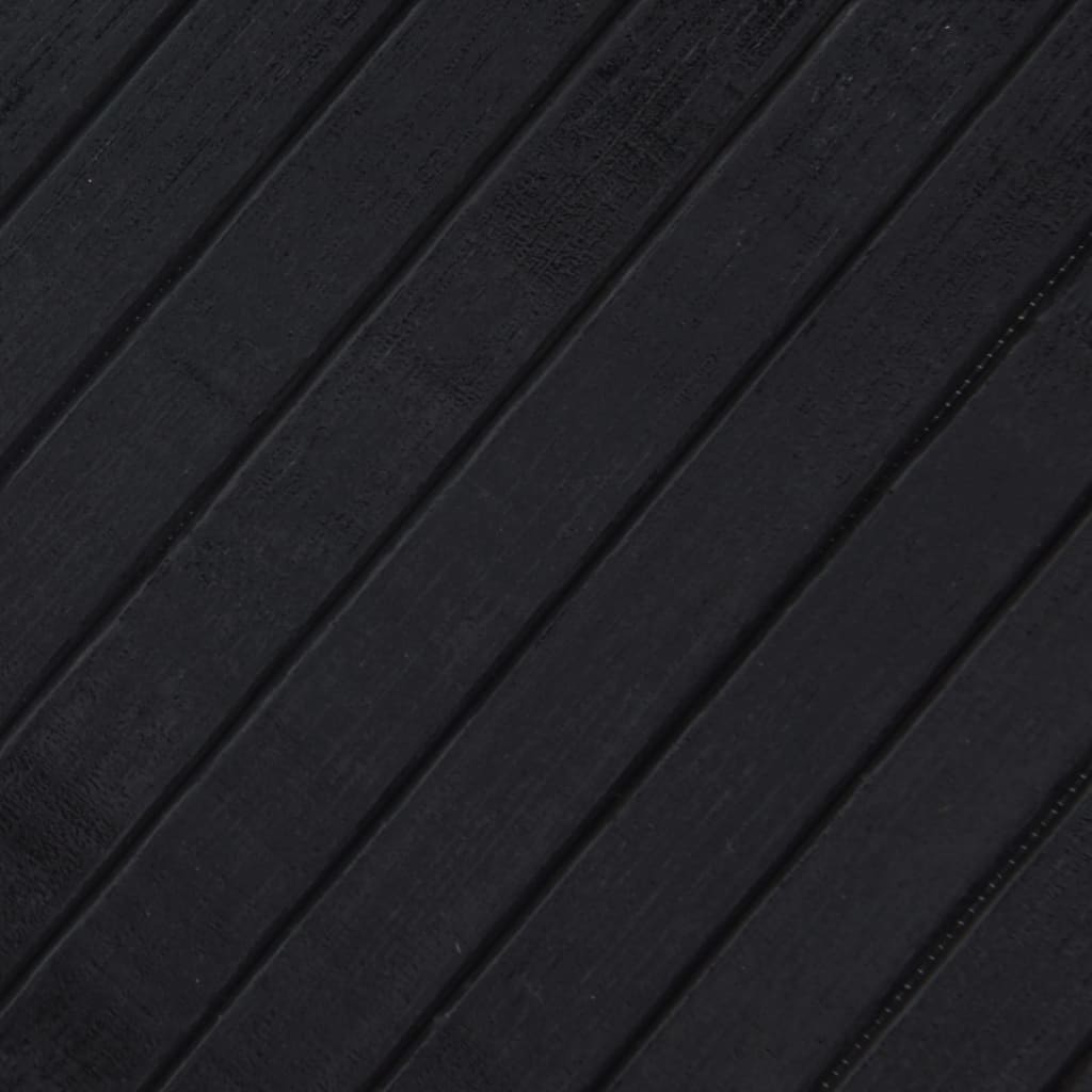 vidaXL Koberec obdélníkový černý 100 x 400 cm bambus