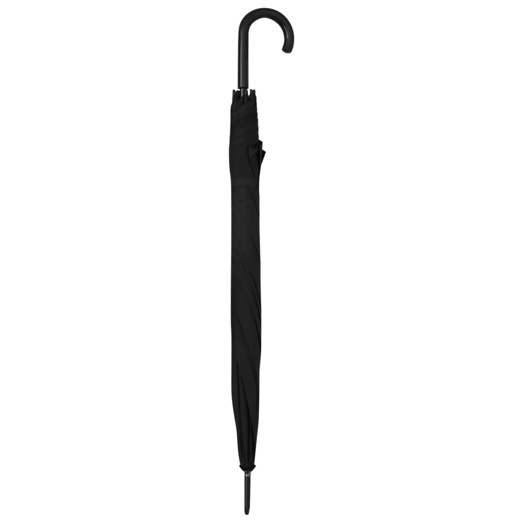 vidaXL Deštník černý 130 cm