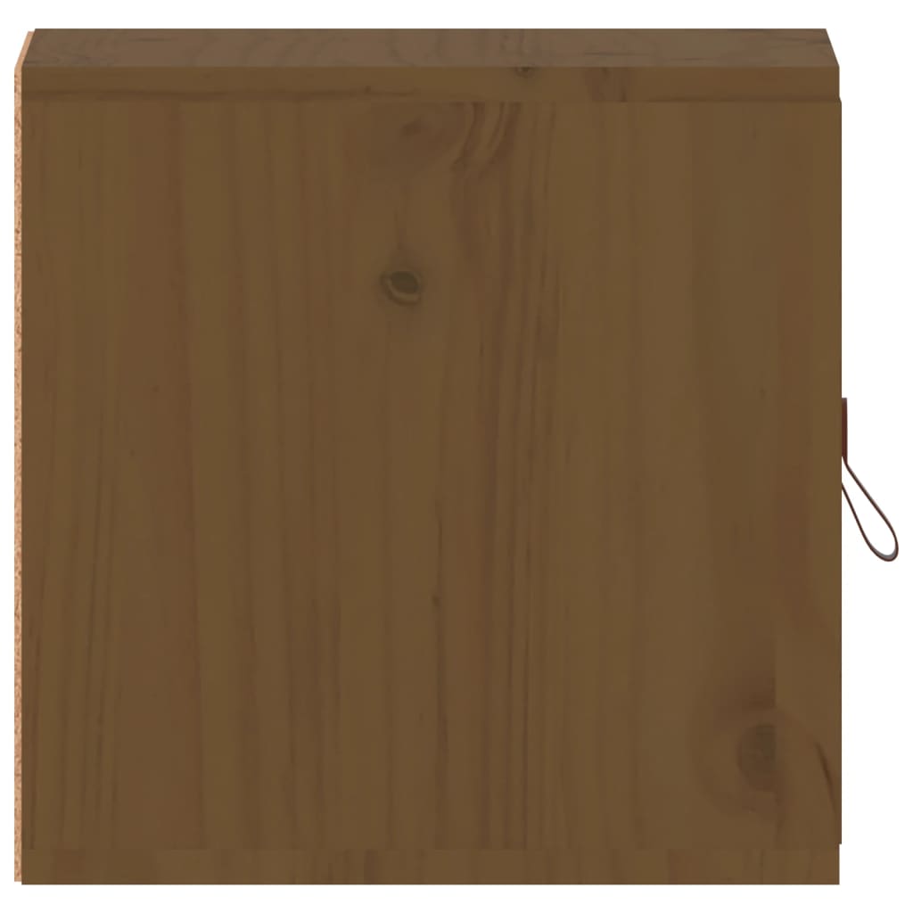 vidaXL Nástěnná skříňka medově hnědá 31,5x30x30 cm masivní borovice