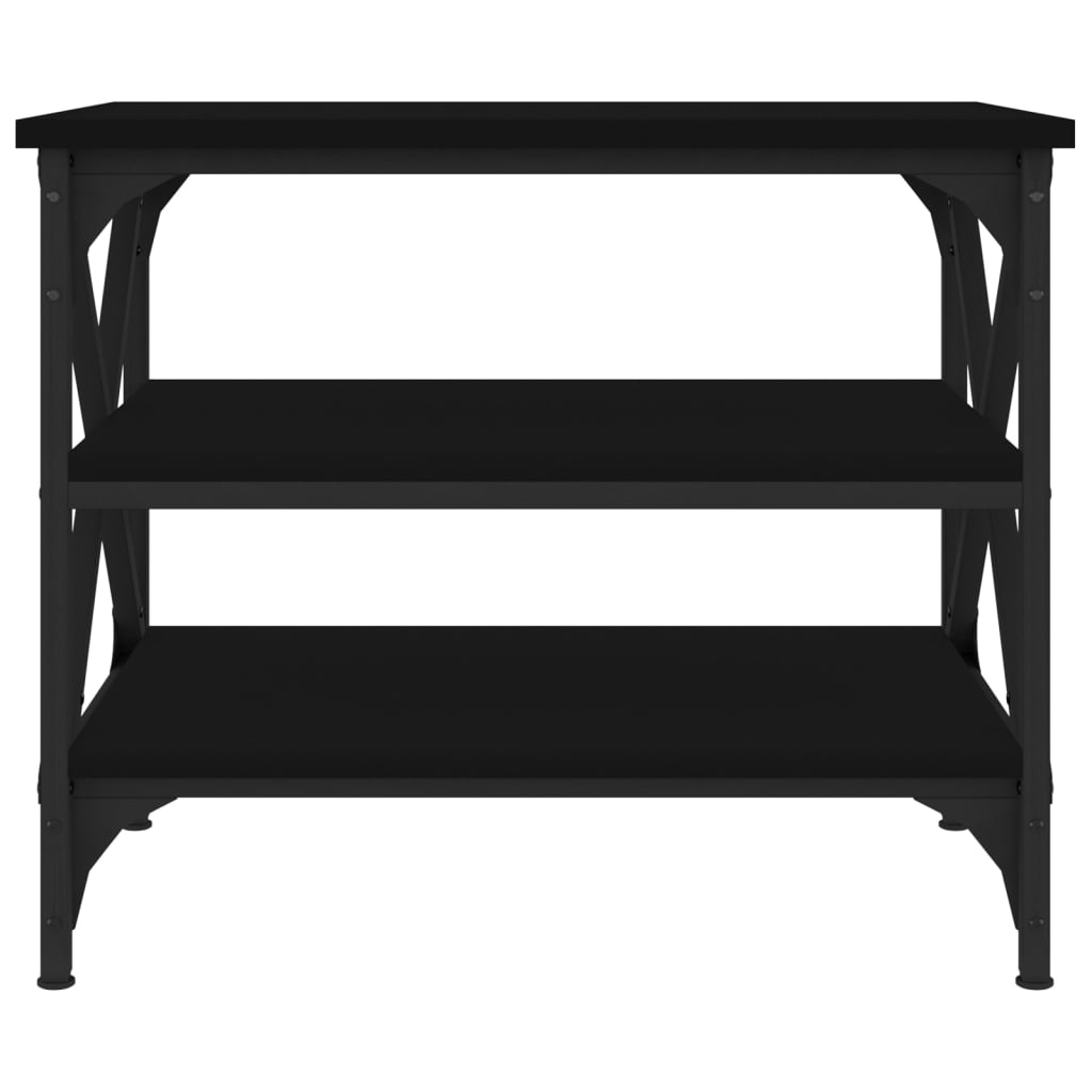 vidaXL Odkládací stolek černý 55 x 38 x 45 cm kompozitní dřevo