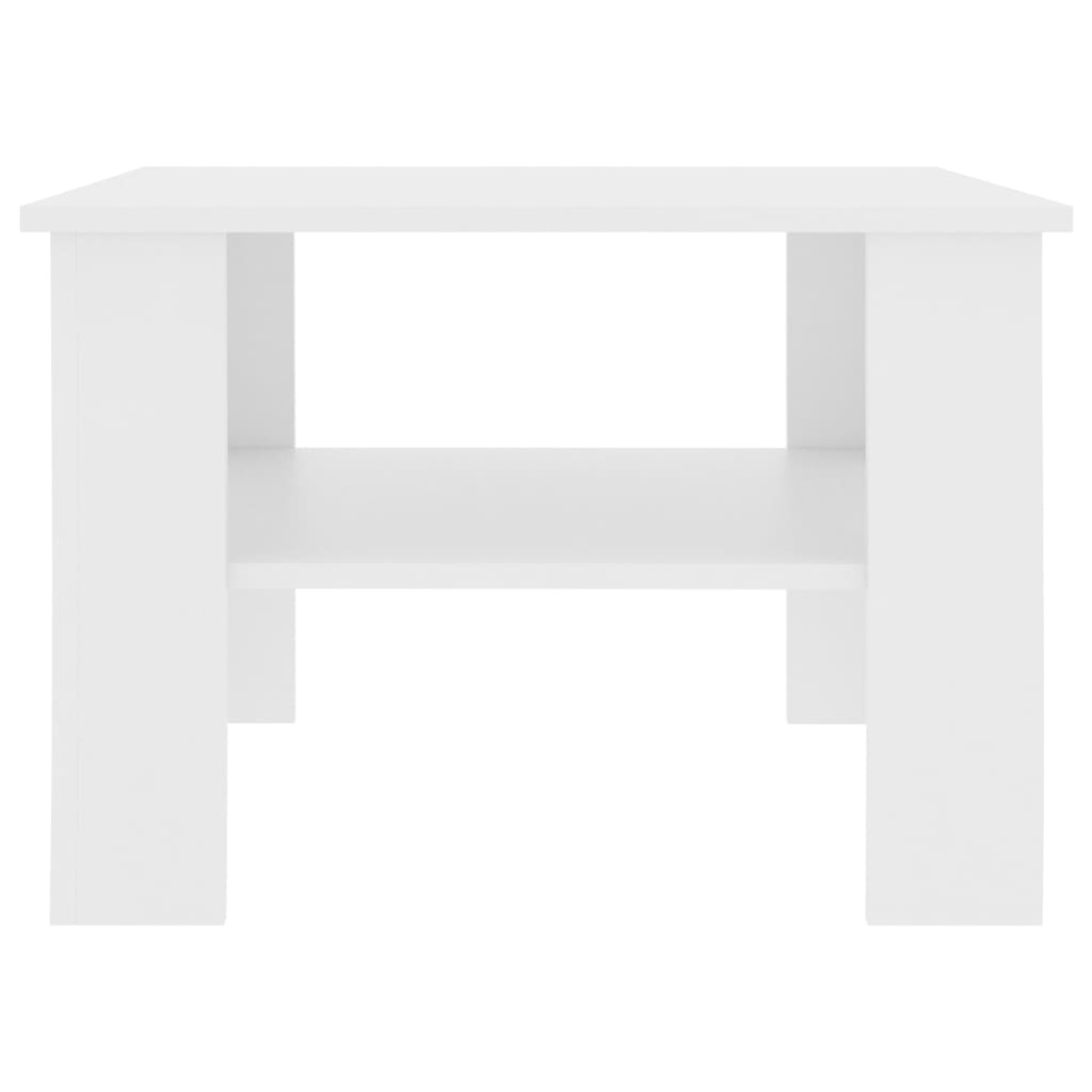 vidaXL Konferenční stolek bílý 60 x 60 x 42 cm dřevotříska