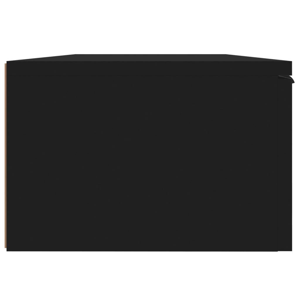 vidaXL Nástěnná skříňka černá 68 x 30 x 20 cm kompozitní dřevo