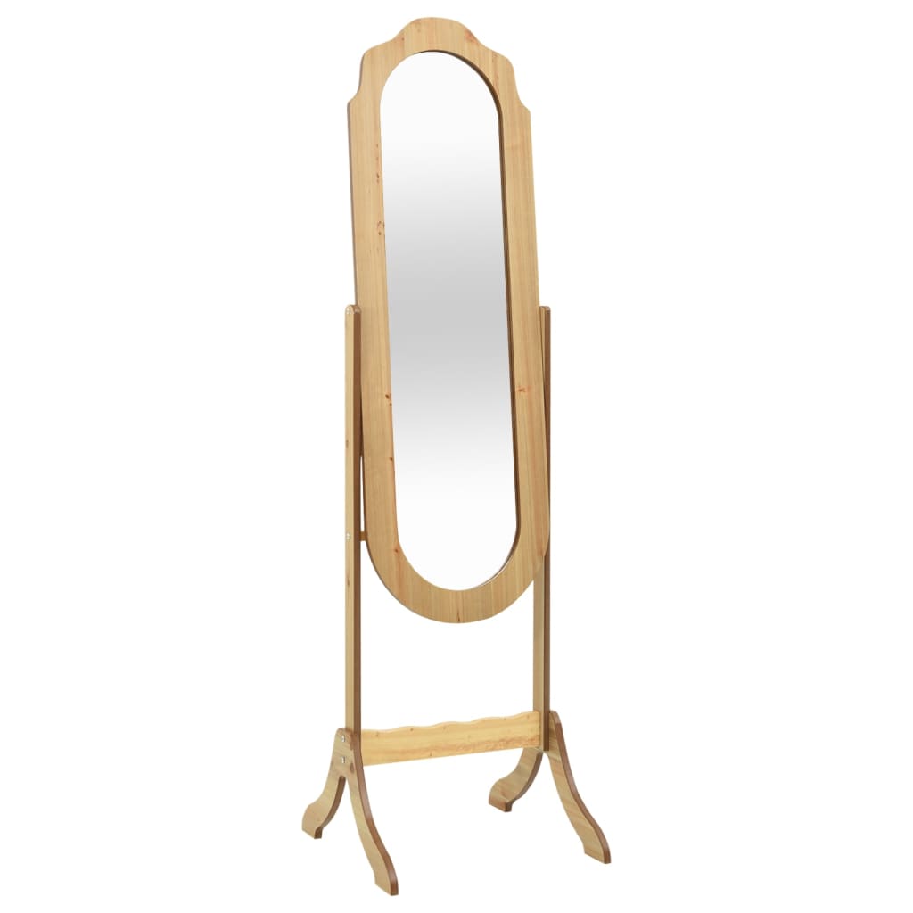 vidaXL Volně stojící zrcadlo 45,5 x 47,5 x 160 cm kompozitní dřevo