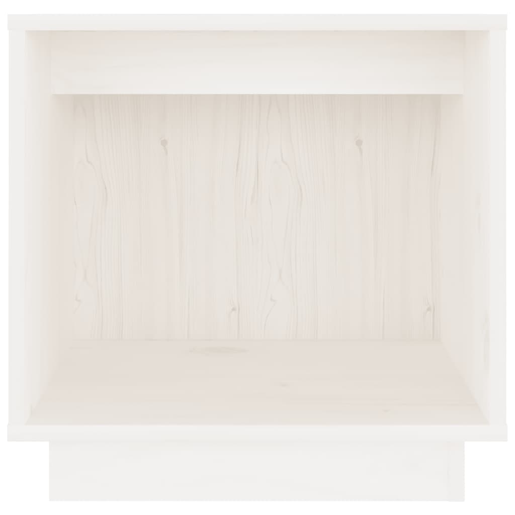 vidaXL Noční stolky 2 ks bílé 40 x 30 x 40 cm masivní borové dřevo