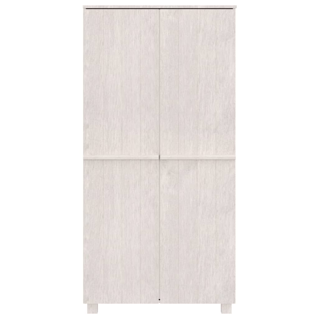 vidaXL Šatní skříň HAMAR bílá 89 x 50 x 180 cm masivní borovice