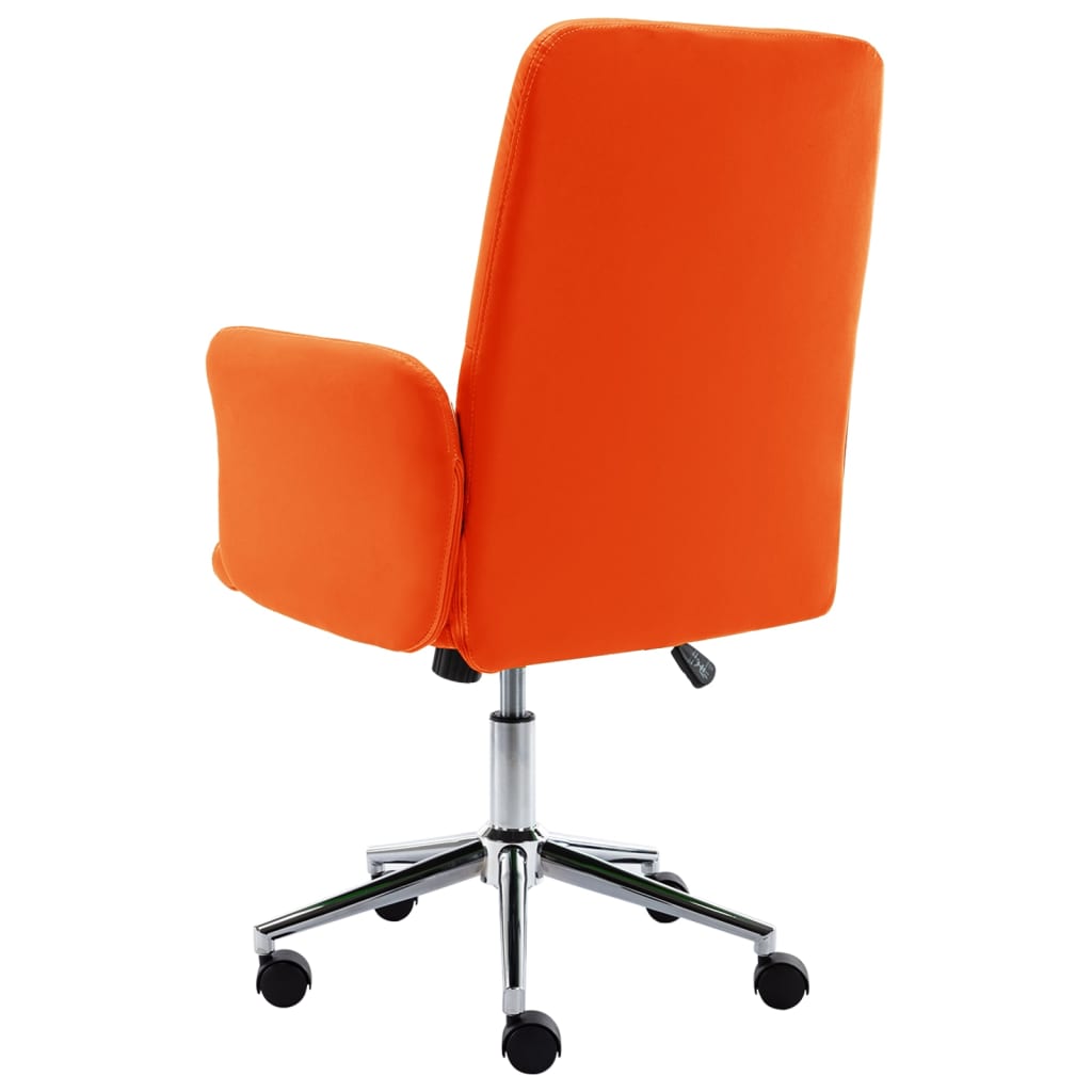 vidaXL Kancelářská židle umělá kůže oranžová