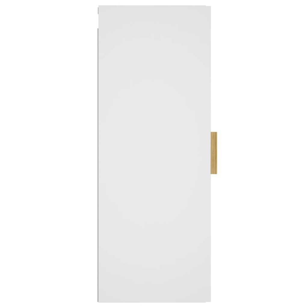 vidaXL Nástěnná skříňka bílá 34,5 x 34 x 90 cm kompozitní dřevo