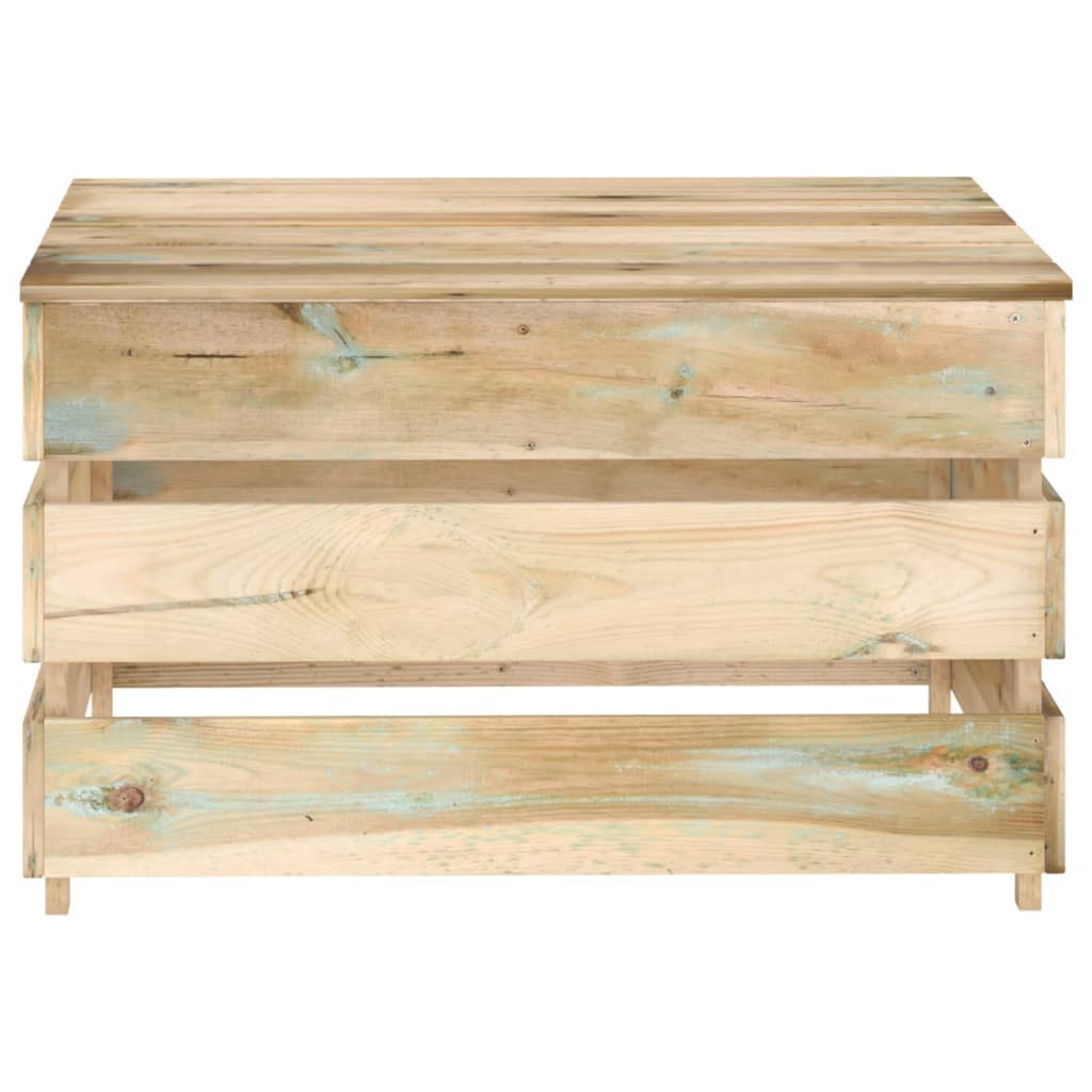 vidaXL Zahradní stolek z palet impregnované borové dřevo