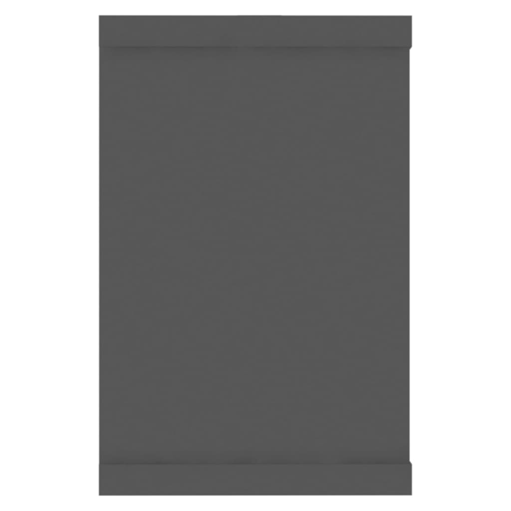 vidaXL Nástěnné police krychlové 6 ks šedé 60x15x23 cm dřevotříska