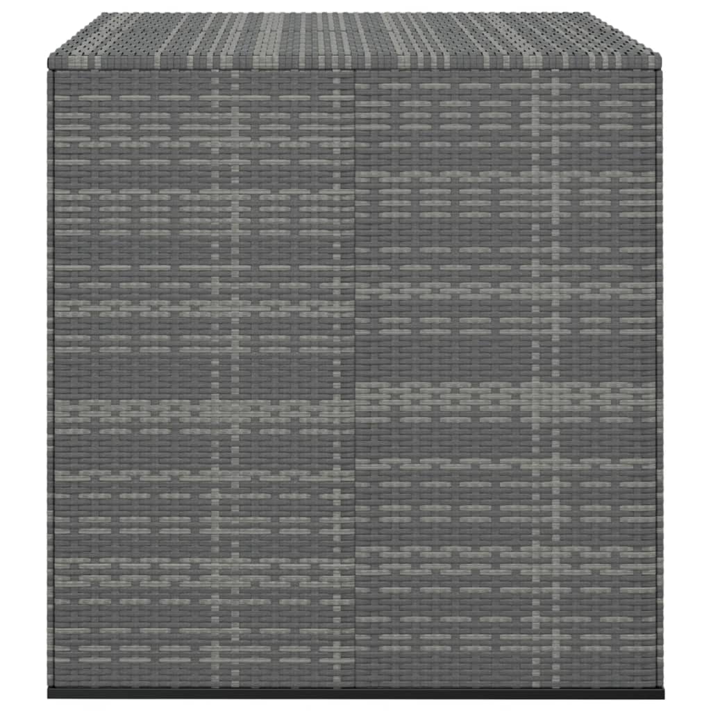 vidaXL Zahradní úložný box PE ratan 100 x 97,5 x 104 cm šedý