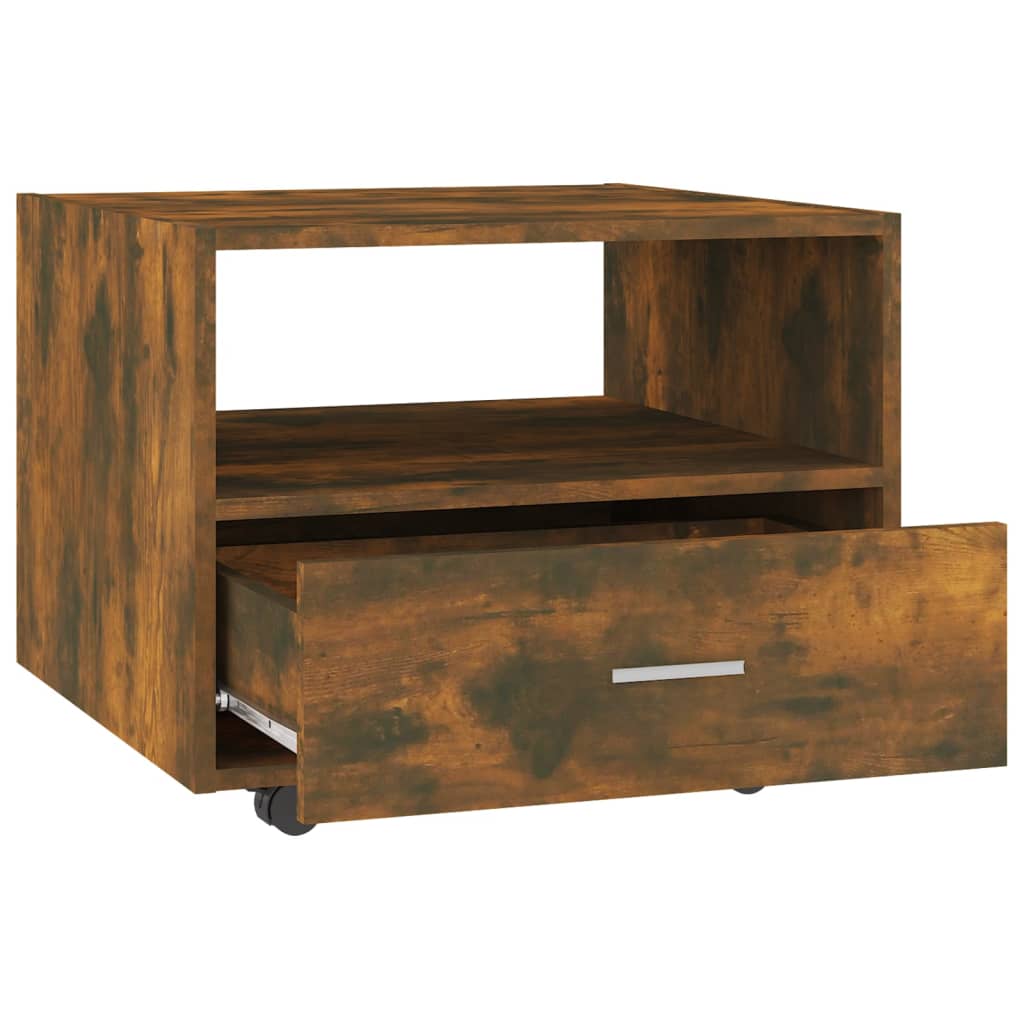 vidaXL Konferenční stolek kouřový dub 55 x 55 x 40 cm kompozitní dřevo