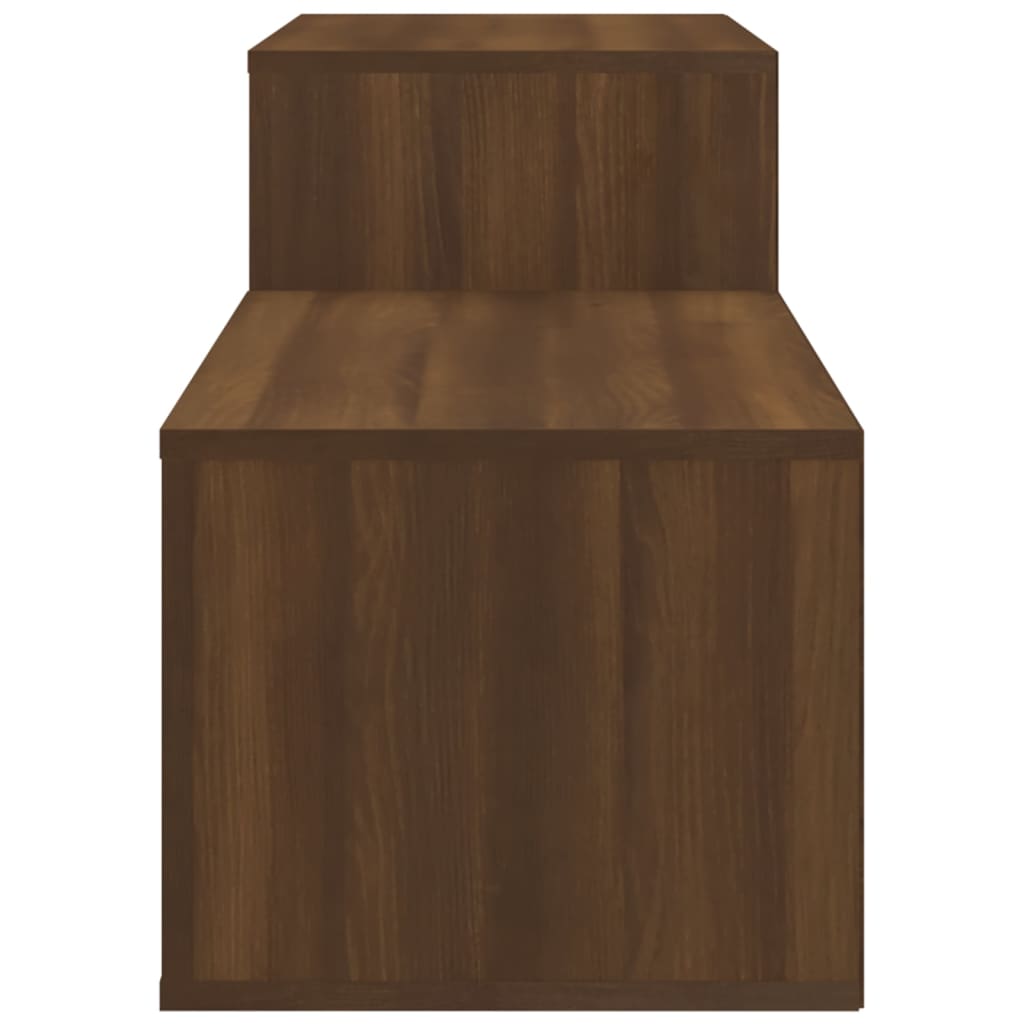 vidaXL Botník hnědý dub 150 x 35 x 45 cm kompozitní dřevo