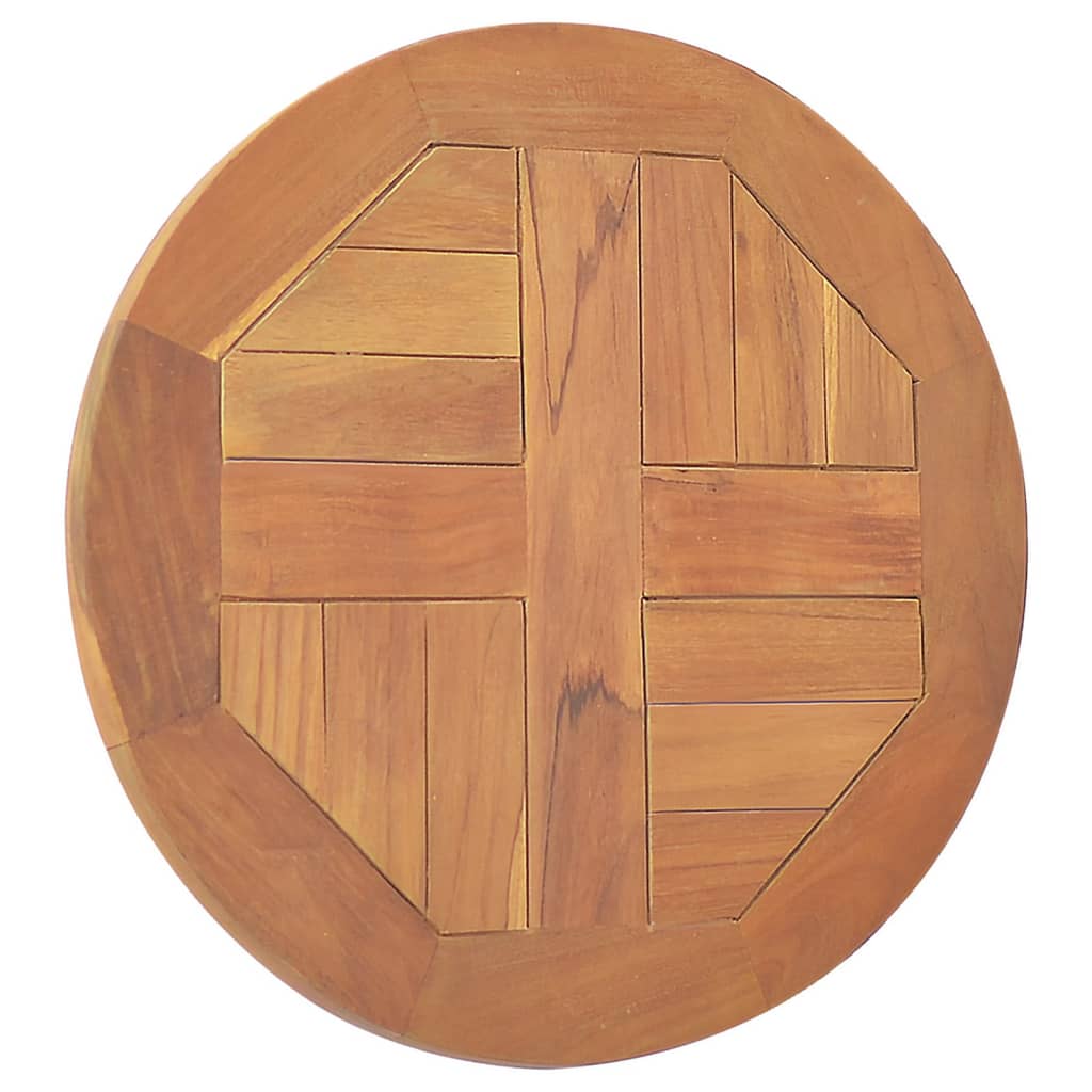 vidaXL Stolní deska masivní teakové dřevo kulatá 2,5 cm 40 cm