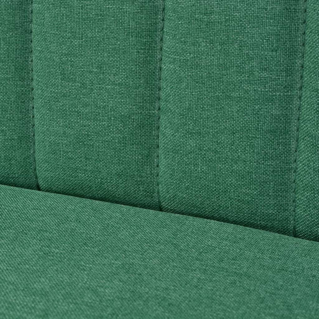 vidaXL Pohovka textil 117 x 55,5 x 77 cm zelená