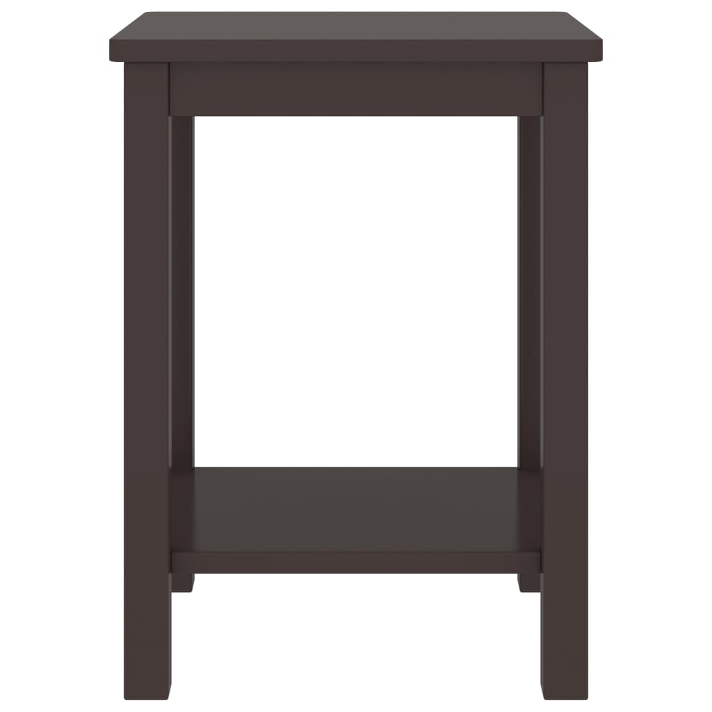vidaXL Noční stolek tmavě hnědý 35 x 30 x 47 cm masivní borové dřevo