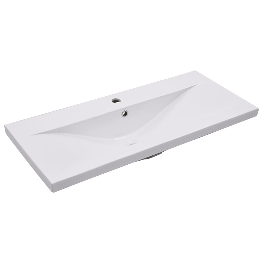 vidaXL Set koupelnového nábytku bílý dřevotříska