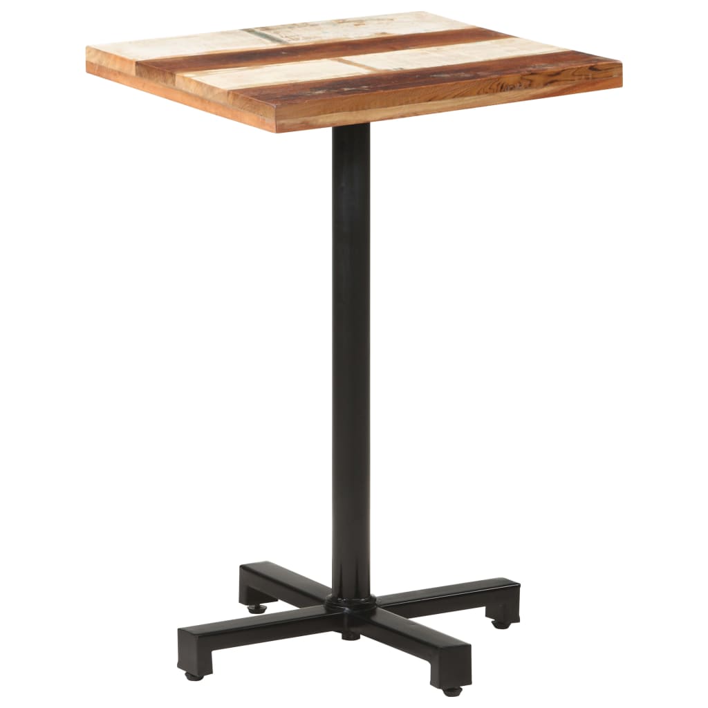 vidaXL Bistro stůl čtvercový 50 x 50 x 75 cm masivní recyklované dřevo