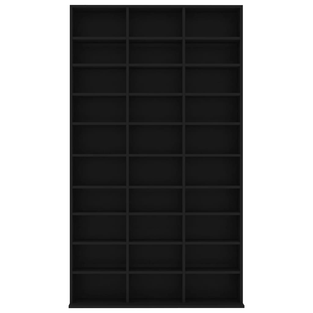 vidaXL CD skříňka černá 102 x 16 x 177,5 cm kompozitní dřevo