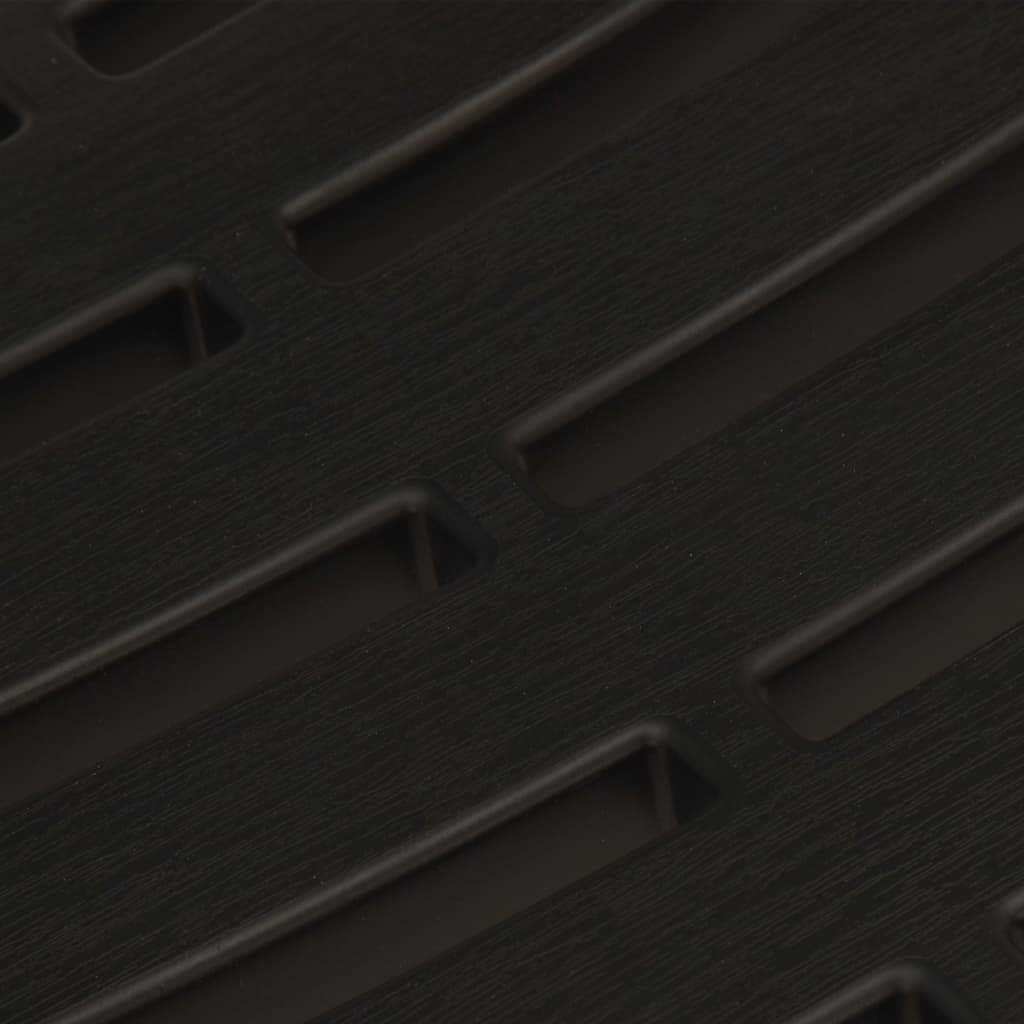 vidaXL 3dílný skládací balkonový set plastový šedý