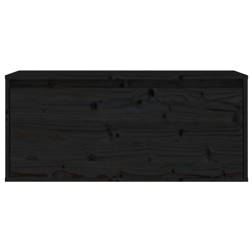 vidaXL TV skříňky 3 ks černé masivní borové dřevo