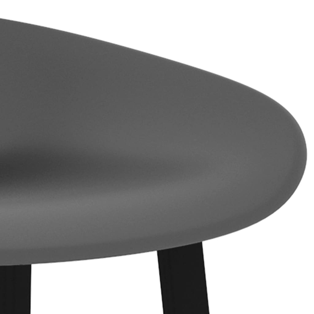 vidaXL Barové židle 2 ks šedé