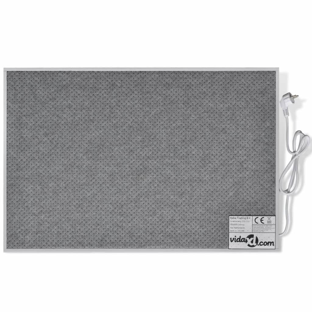 Infračervený topný panel nástěnný 400 W 82 x 55 x 2,5 cm, světlé šedý