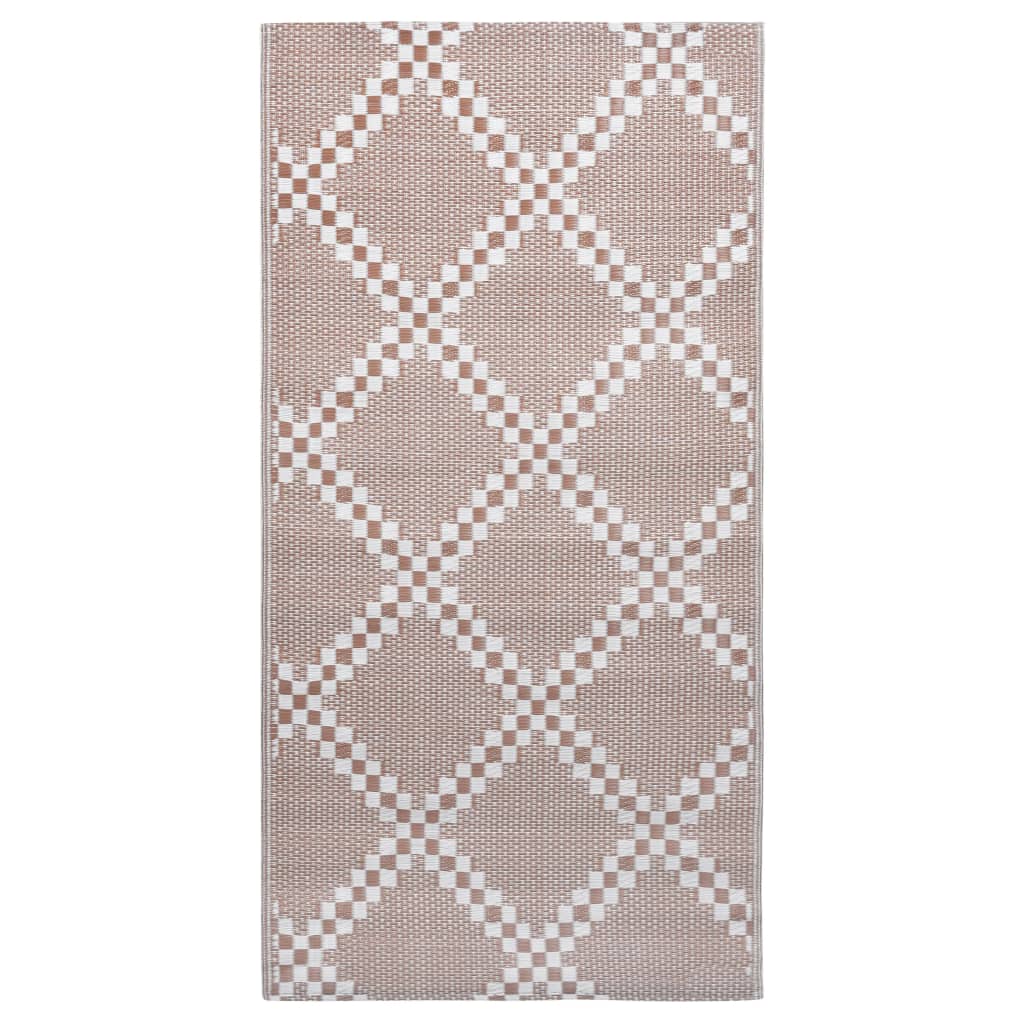 vidaXL Venkovní koberec hnědý 160 x 230 cm PP