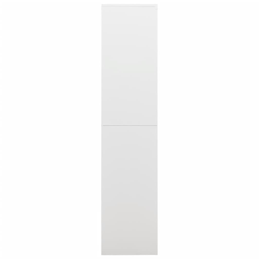 vidaXL Uzamykatelná skříň bílá 90 x 40 x 180 cm ocel