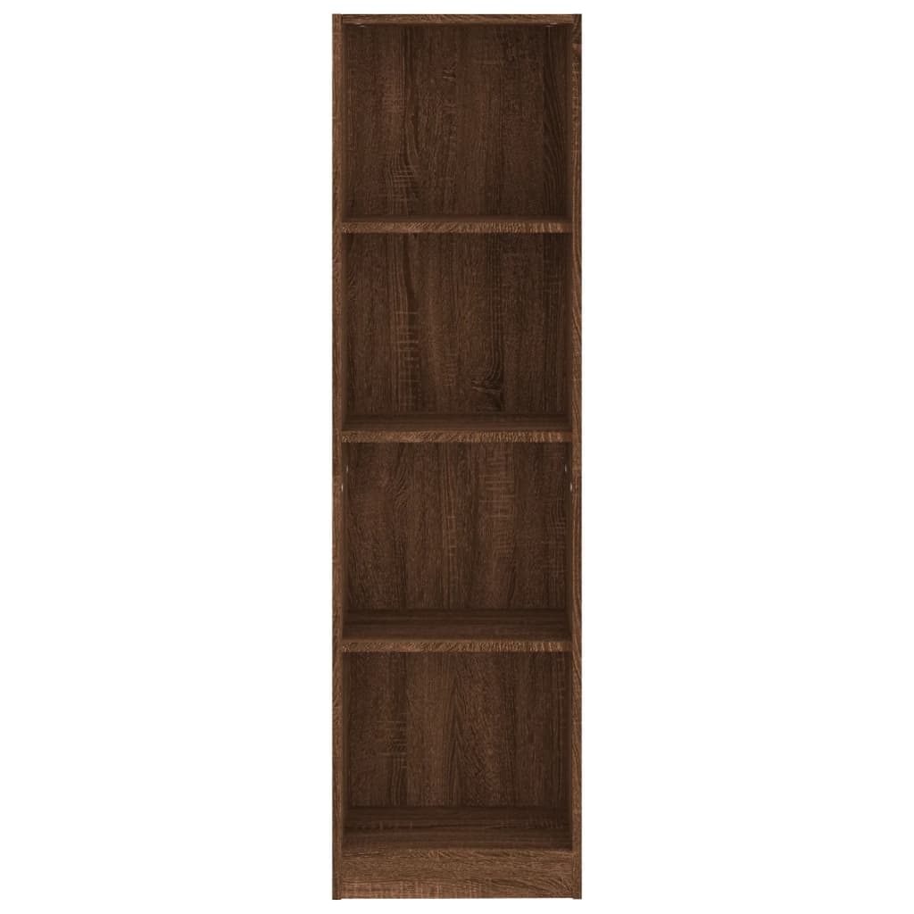 vidaXL 4patrová knihovna hnědý dub 40 x 24 x 143 cm kompozitní dřevo