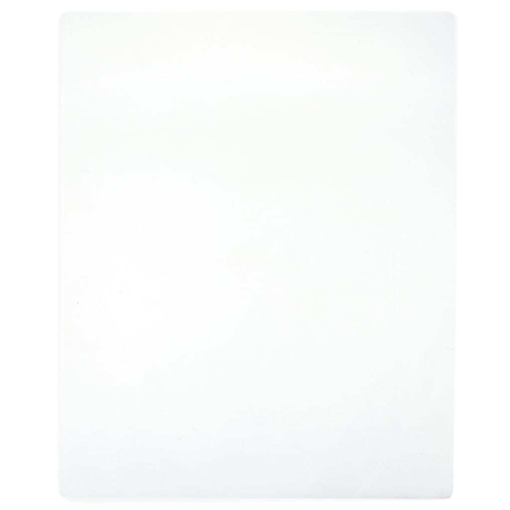 vidaXL Jersey prostěradlo bílé 160x200 cm bavlna
