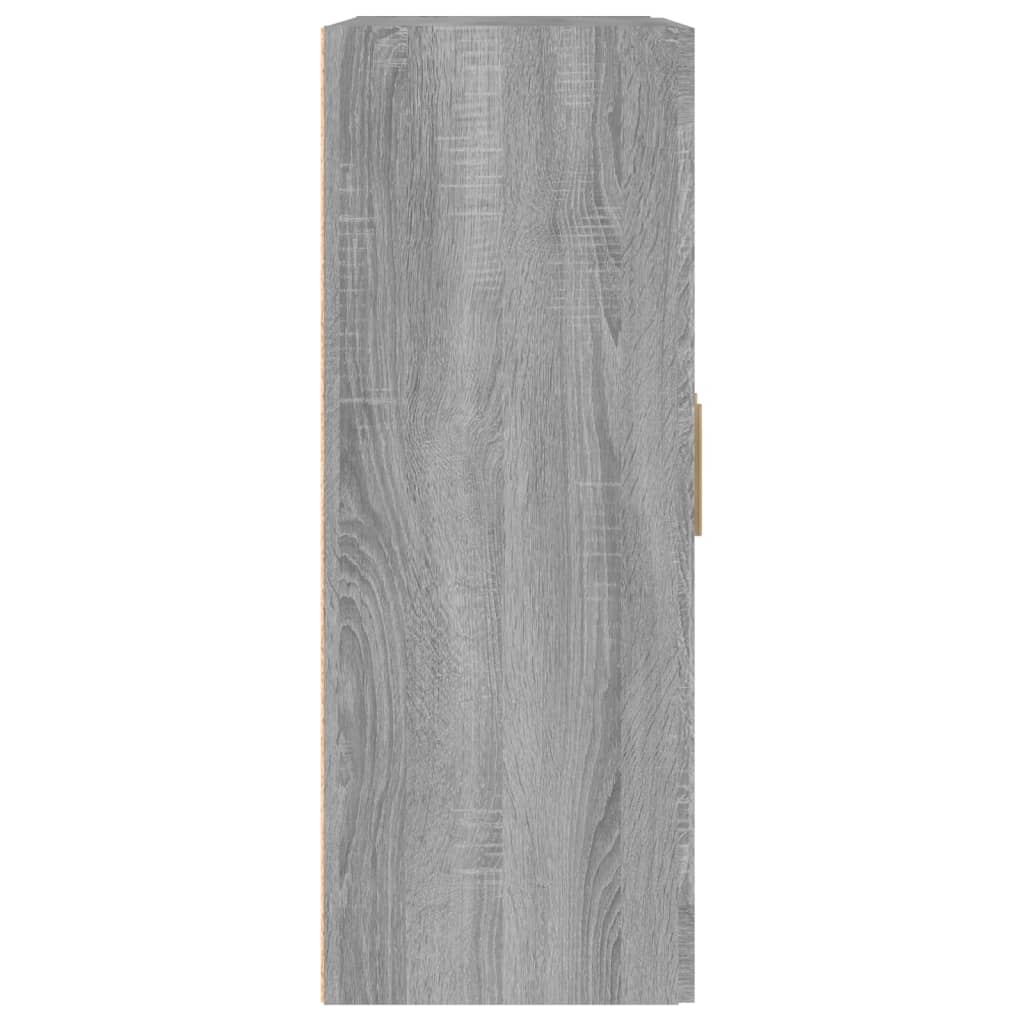 vidaXL Nástěnná skříňka šedá sonoma 69,5x32,5x90 cm kompozitní dřevo