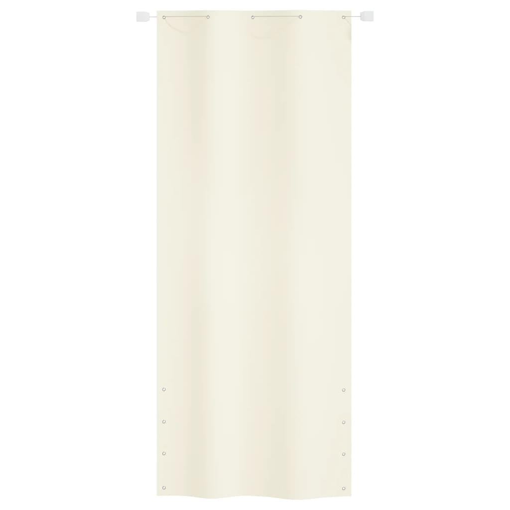 vidaXL Balkonová zástěna krémová 100 x 240 cm oxfordská látka
