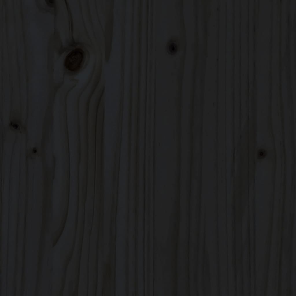 vidaXL Rám postele černý masivní borovice 150 x 200 cm King Size