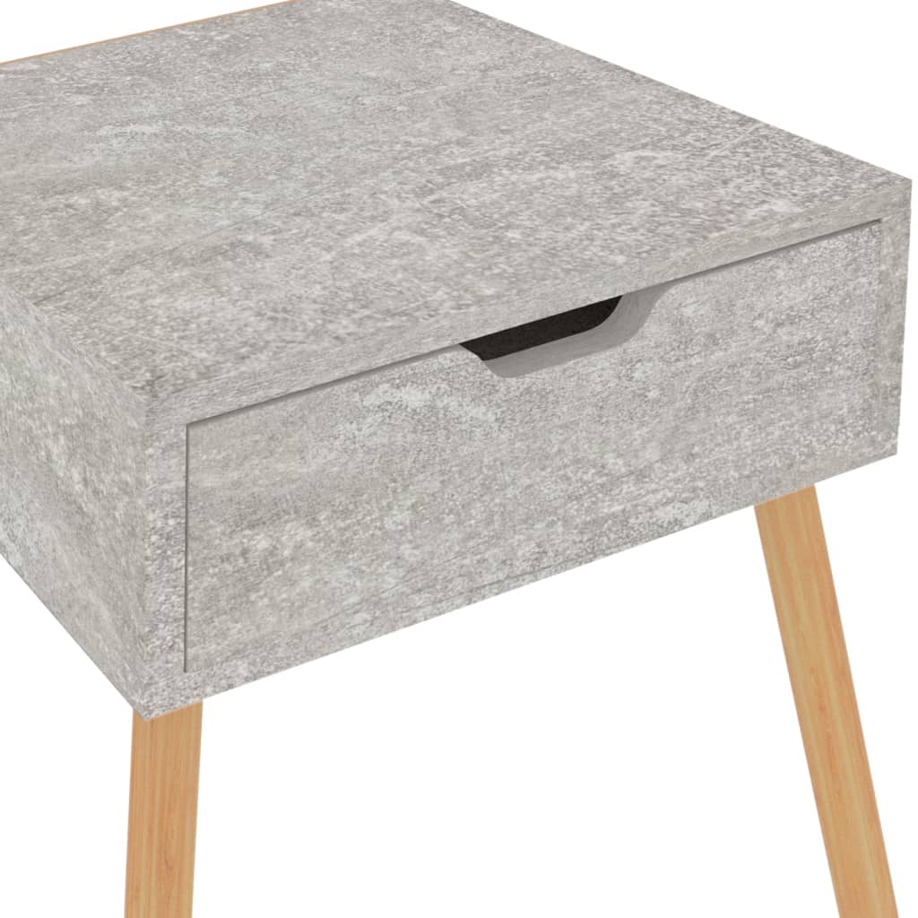 vidaXL Noční stolek betonově šedý 40 x 40 x 56 cm dřevotříska
