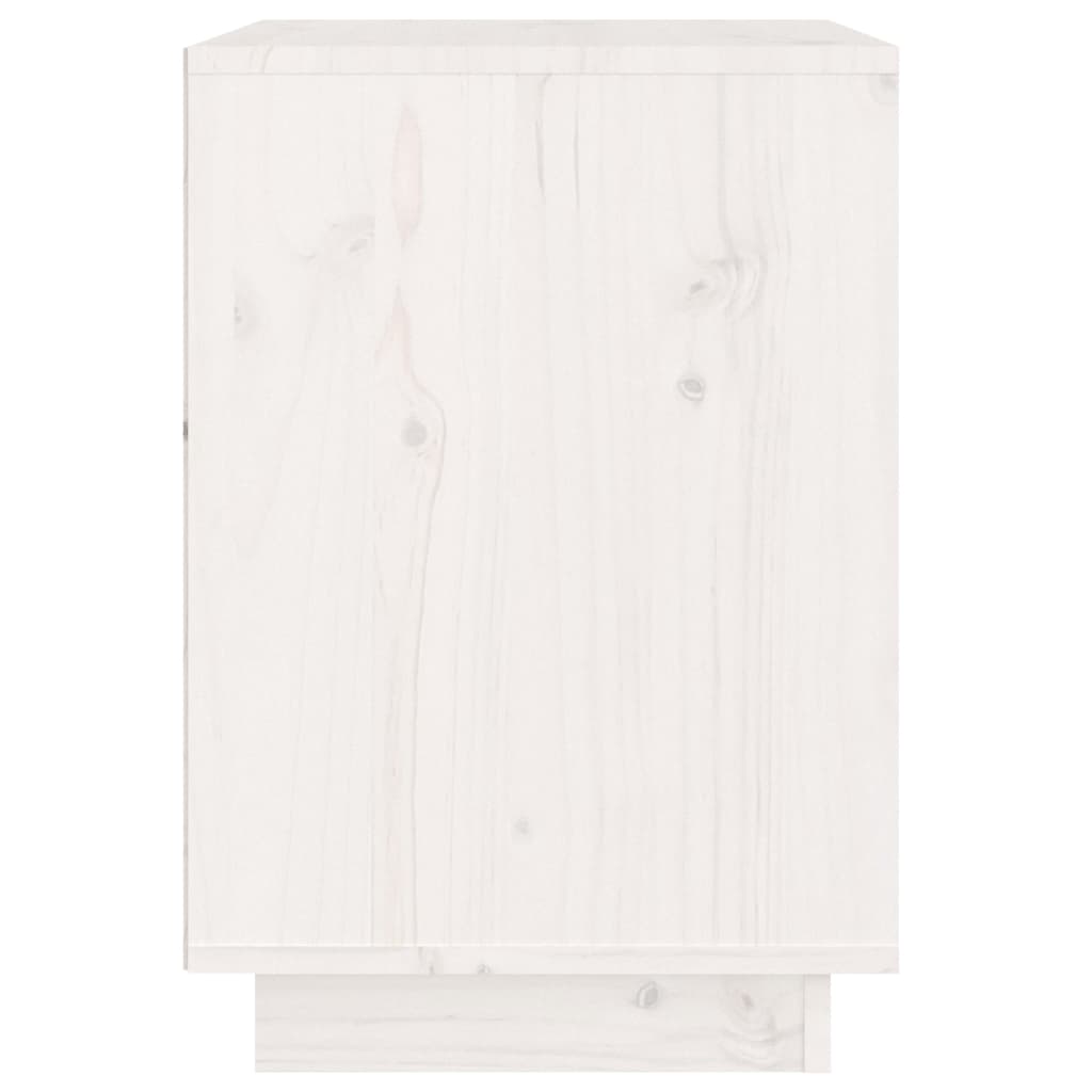 vidaXL Noční stolek bílý 40 x 35 x 50 cm masivní borové dřevo