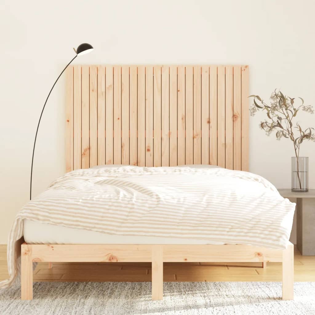 vidaXL Nástěnné čelo postele 146,5 x 3 x 110 cm masivní borové dřevo