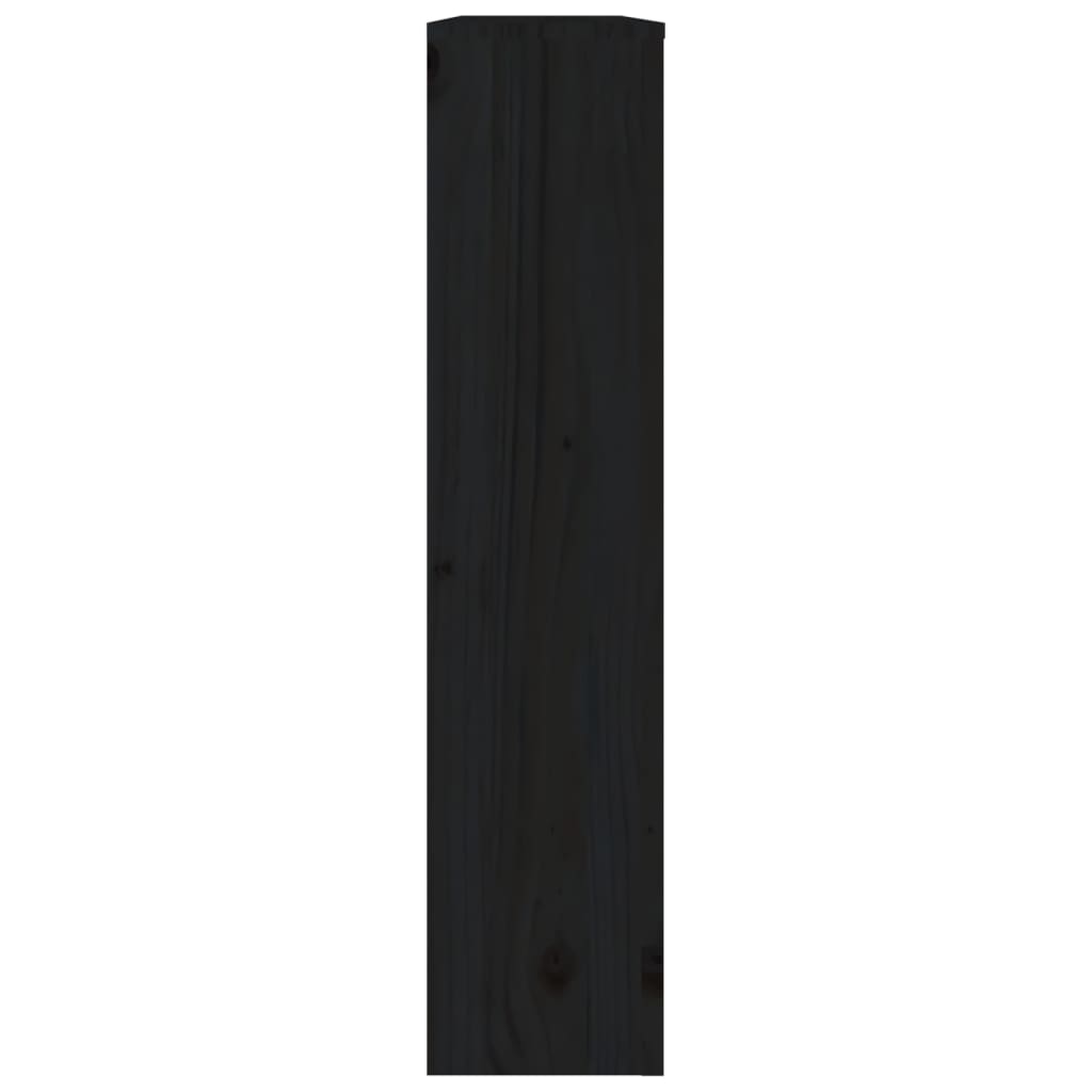 vidaXL Kryt na radiátor černý 108,5 x 19 x 84 cm masivní borové dřevo