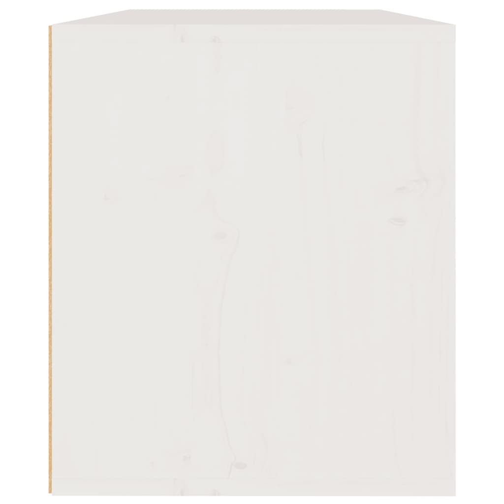 vidaXL Nástěnná skříňka bílá 60 x 30 x 35 cm masivní borové dřevo
