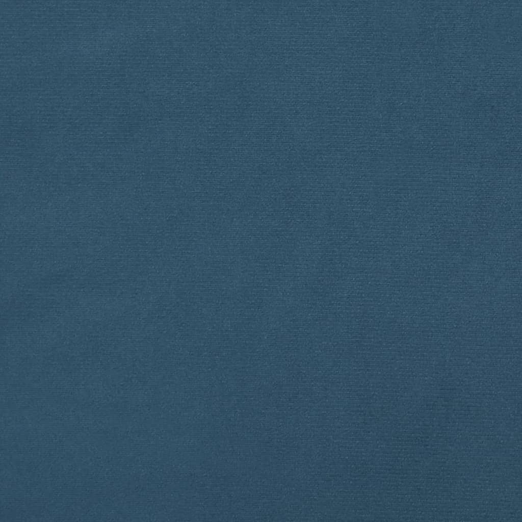 vidaXL Taštičková matrace tmavě modrá 100 x 200 x 20 cm samet