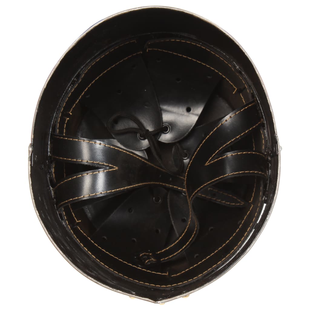 vidaXL Středověká křižácká helma pro LARPy replika stříbro ocel