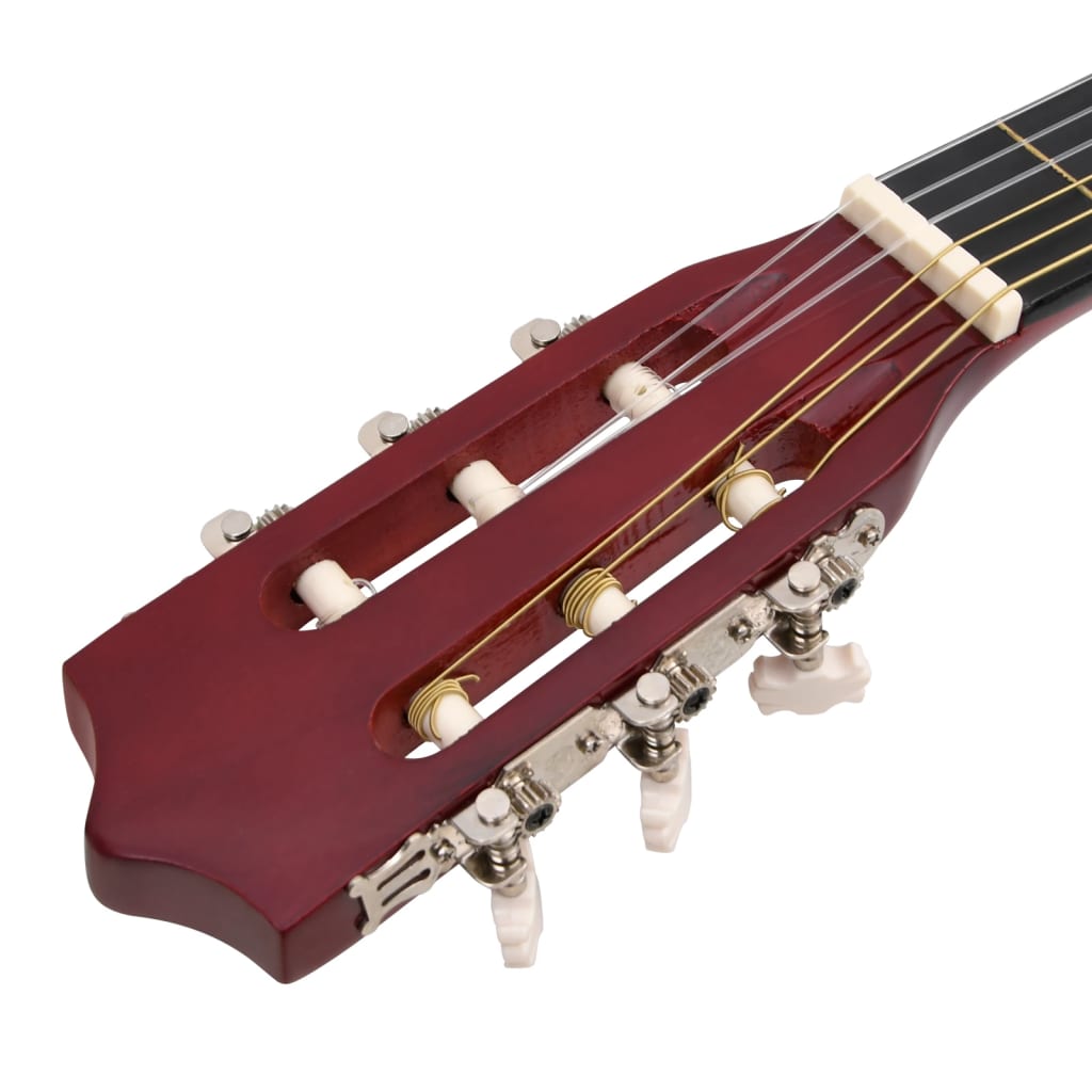 vidaXL 12dílný set folková akustická kytara s výřezem a 6 strunami 38"