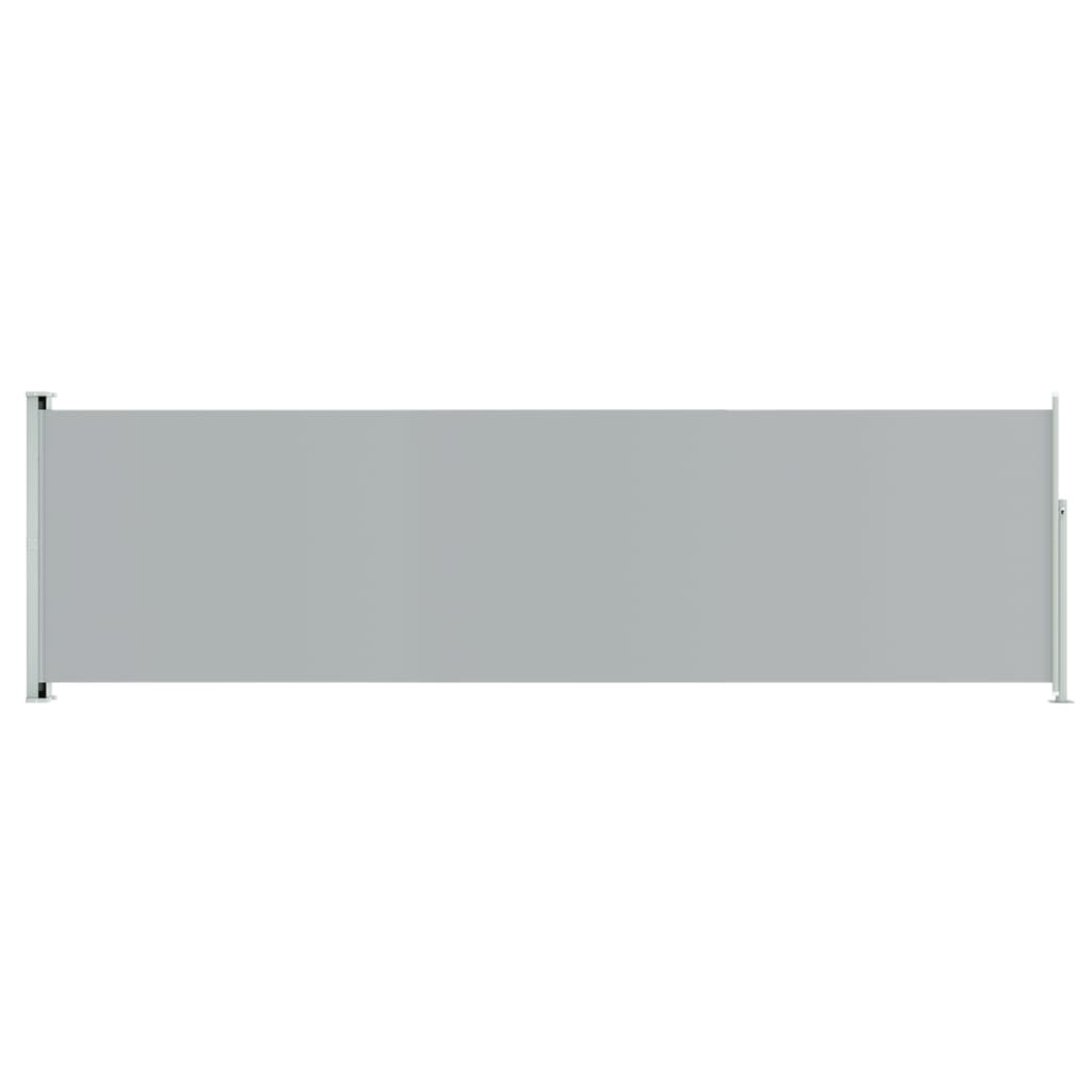 vidaXL Zatahovací boční markýza 180 x 600 cm šedá