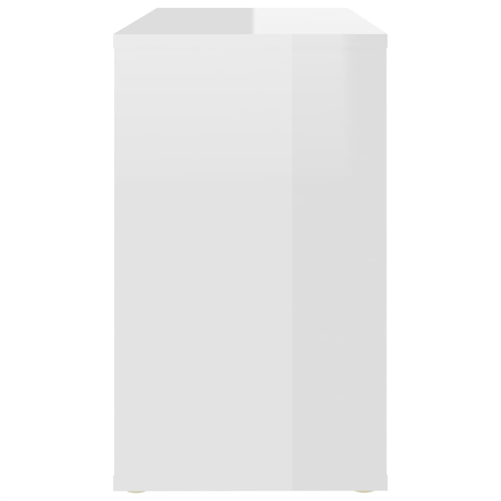 vidaXL Odkládací skříňka bílá s vysokým leskem 60x30x50 cm dřevotříska