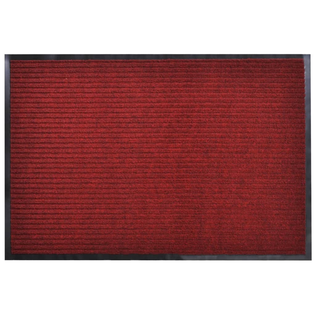Červená PVC rohožka 90 x 60 cm