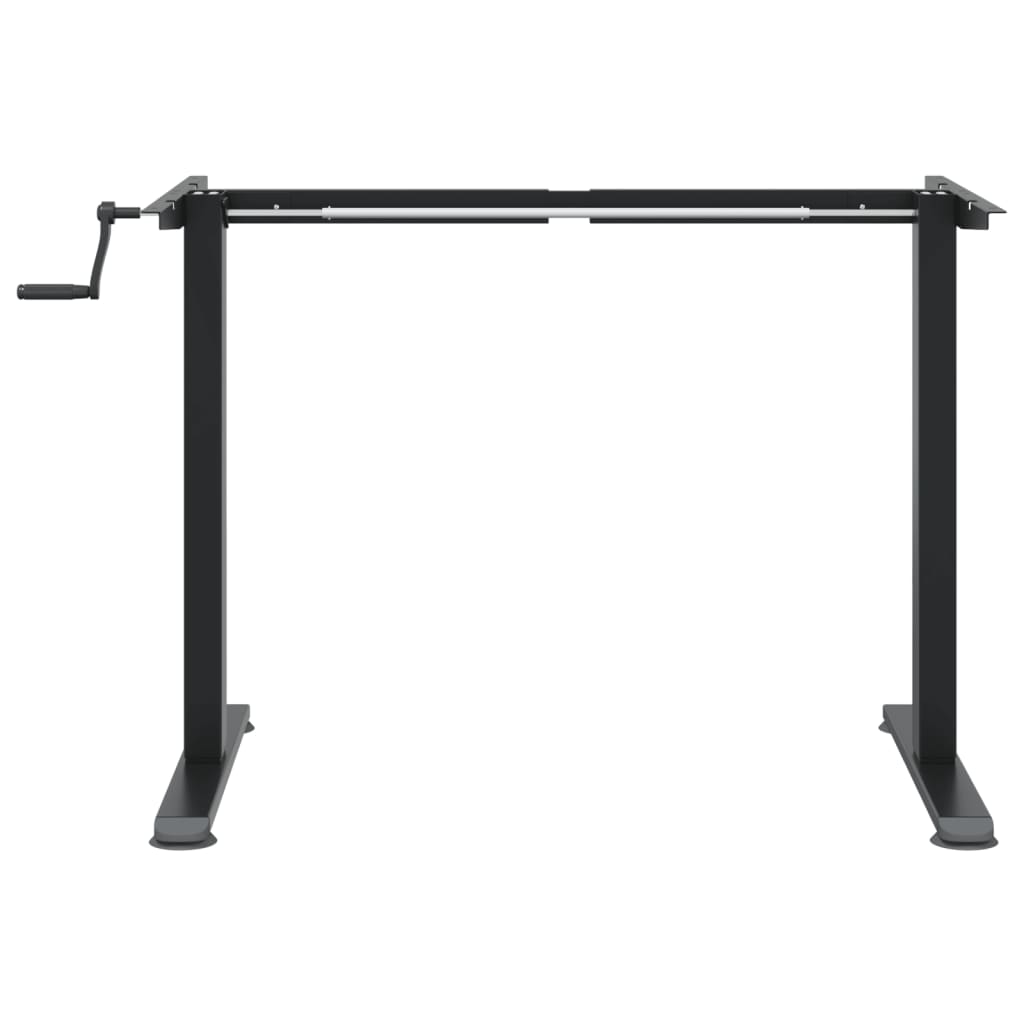 vidaXL Rám stojacího stolu černý (94–135) x 60 x (70–114) cm ocel