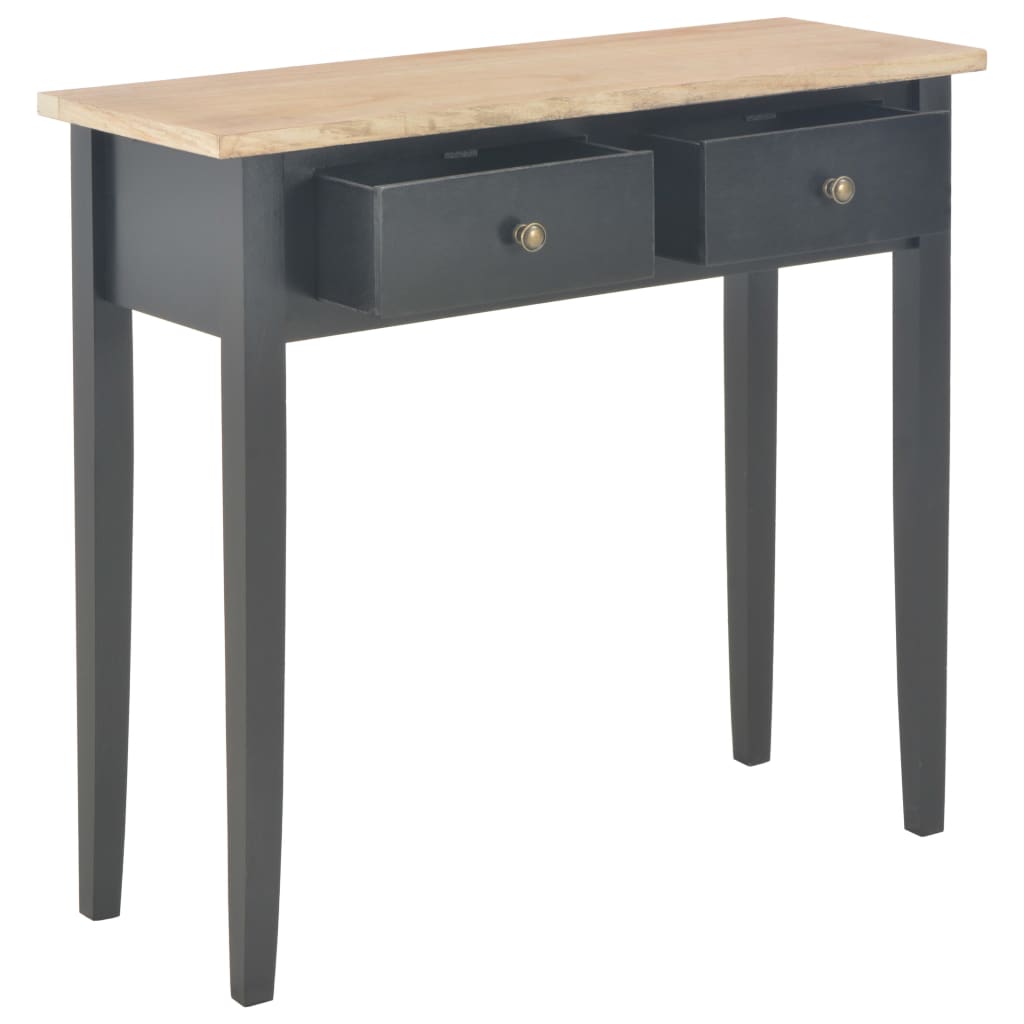 vidaXL Toaletní konzolový stolek černý 79 x 30 x 74 cm dřevo