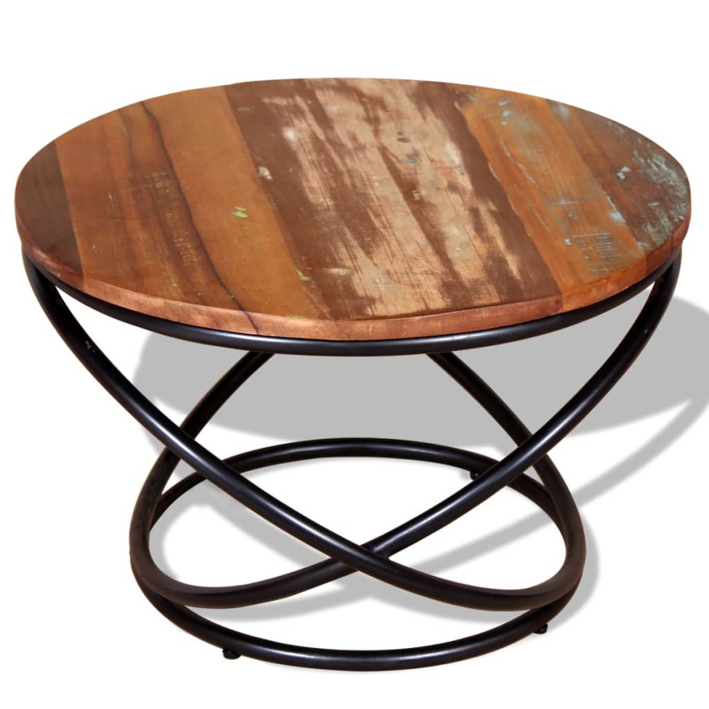 vidaXL Konferenční stolek masivní regenerované dřevo 60x60x40 cm